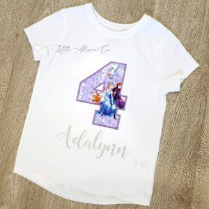 Elsa & Anna Frozen Birthday Shirt | Frozen custom Birthday Shirt | Frozen Elsa A